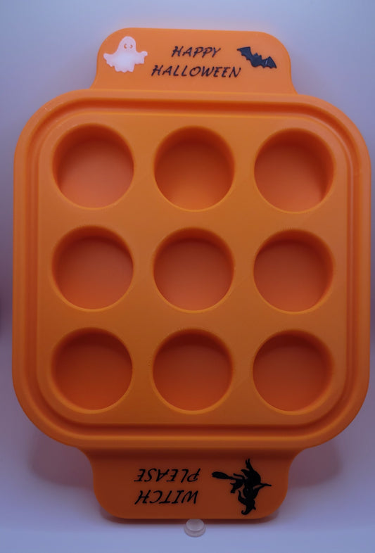 Plastic 9 Shot Tray - Halloween