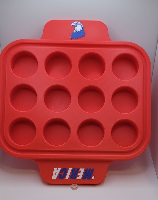 Plastic 12 Shot Tray - Merica