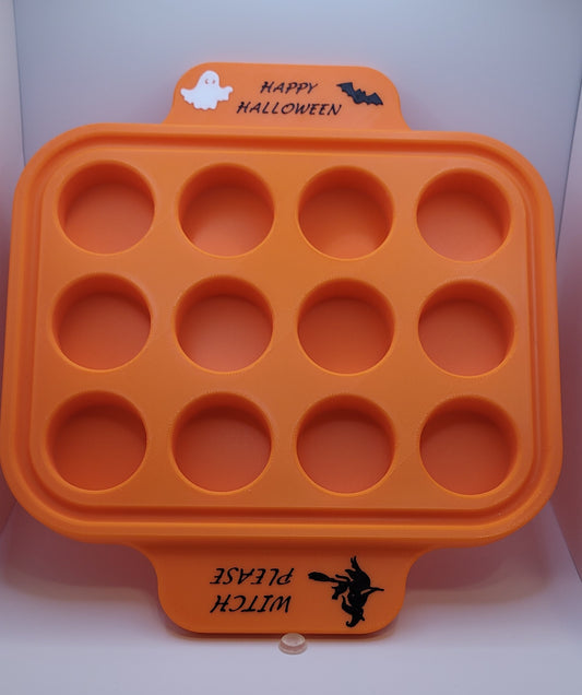 Plastic 12 Shot Tray - Halloween