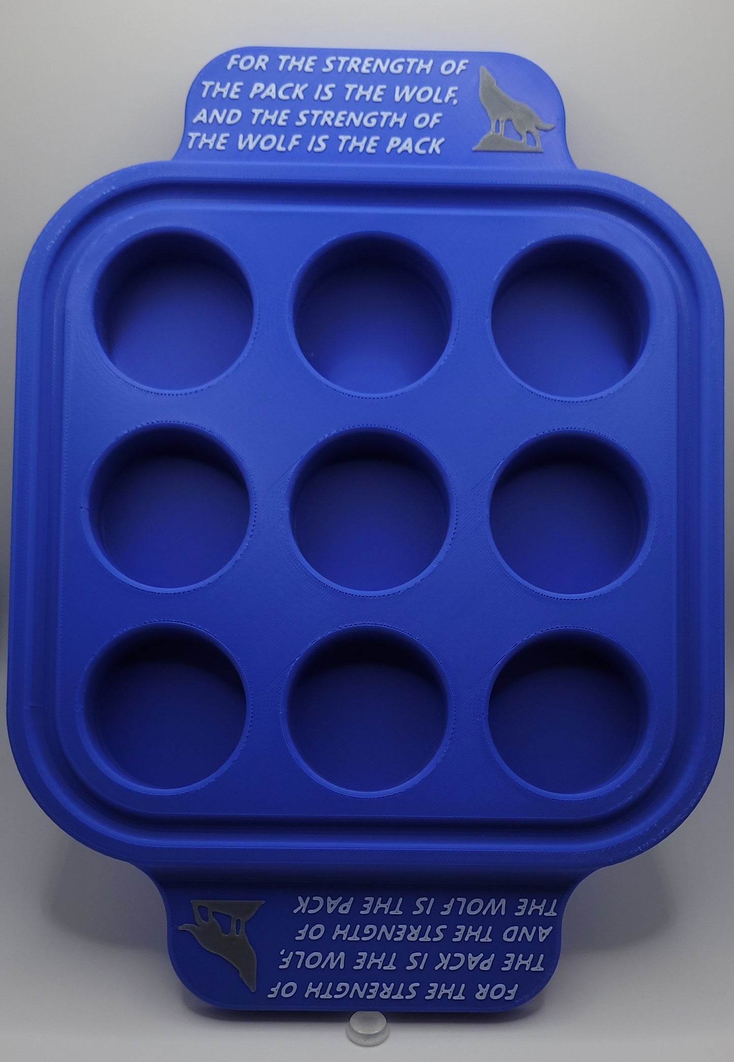 Plastic 9 Shot Tray - Wolf Pack