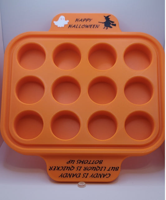 Plastic 12 Shot Tray - Halloween