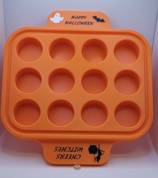 Plastic 12 Shot Tray - Halloween