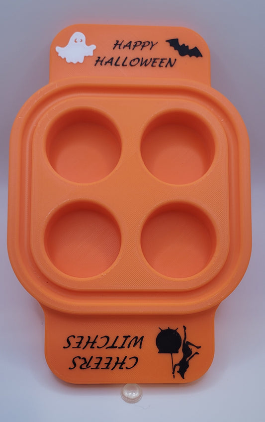Plastic 4 Shot Tray - Halloween