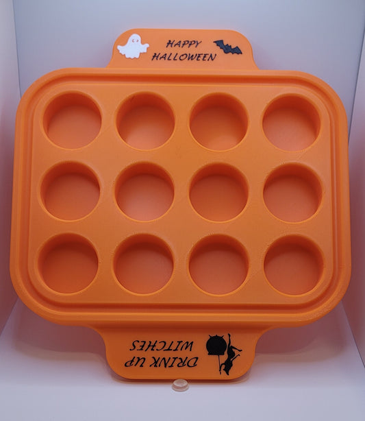 Plastic 12 Shot Tray - Halloween