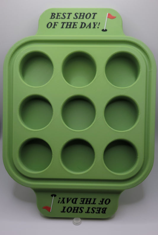 Plastic 9 Shot Tray - Golf