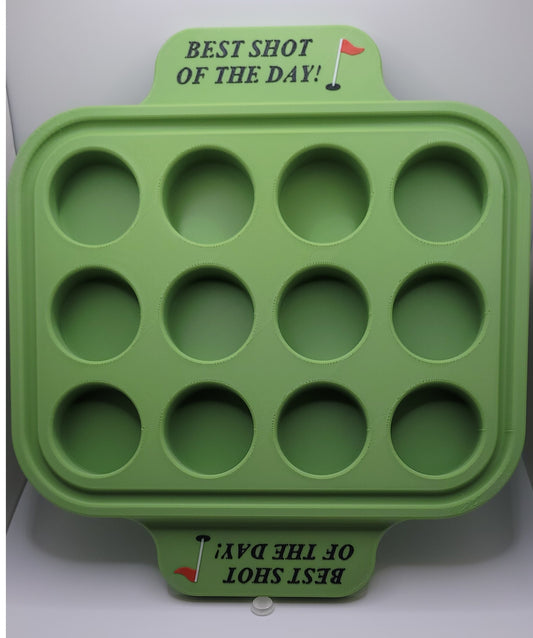 Plastic 12 Shot Tray - Golf