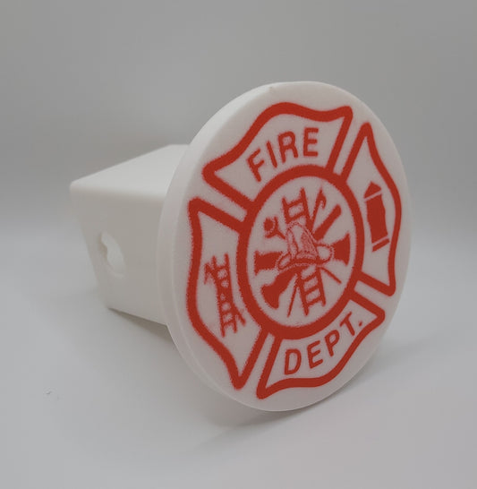 Trailer Hitch Cover - Maltese Cross Fire Symbol