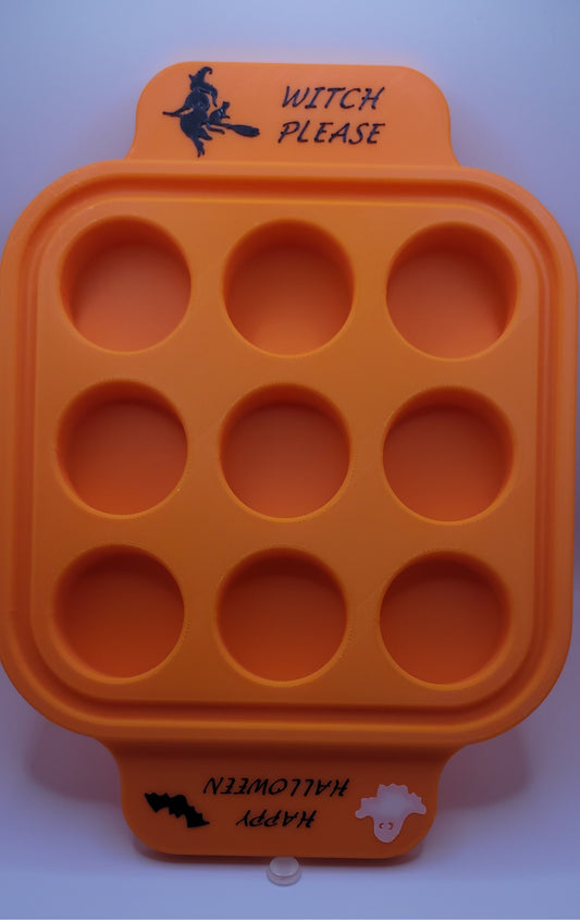 Plastic 9 Shot Tray - Halloween