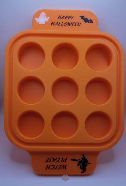 Plastic 9 Shot Tray - Halloween