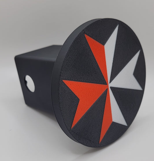 Trailer Hitch Cover - Maltese Flag