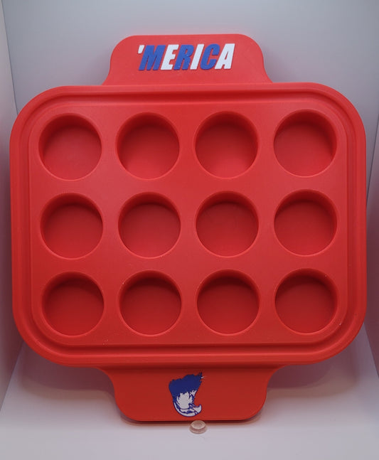 Plastic 12 Shot Tray - Merica