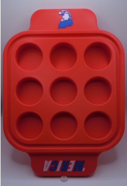 Plastic 9 Shot Tray - Merica