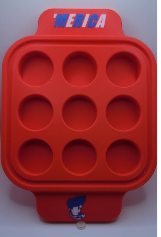 Plastic 9 Shot Tray - Merica