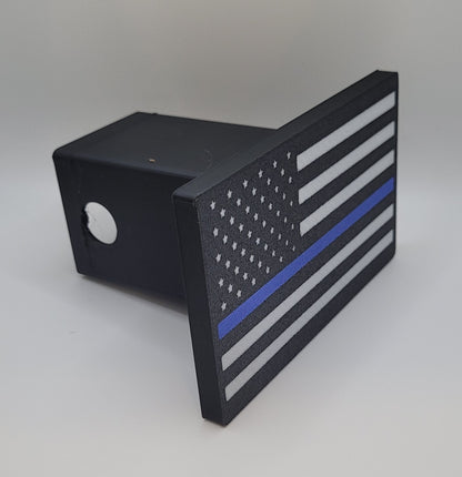 Trailer Hitch Cover - Thin Blue Line