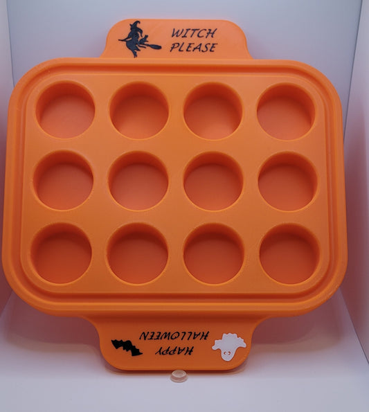 Plastic 12 Shot Tray - Halloween